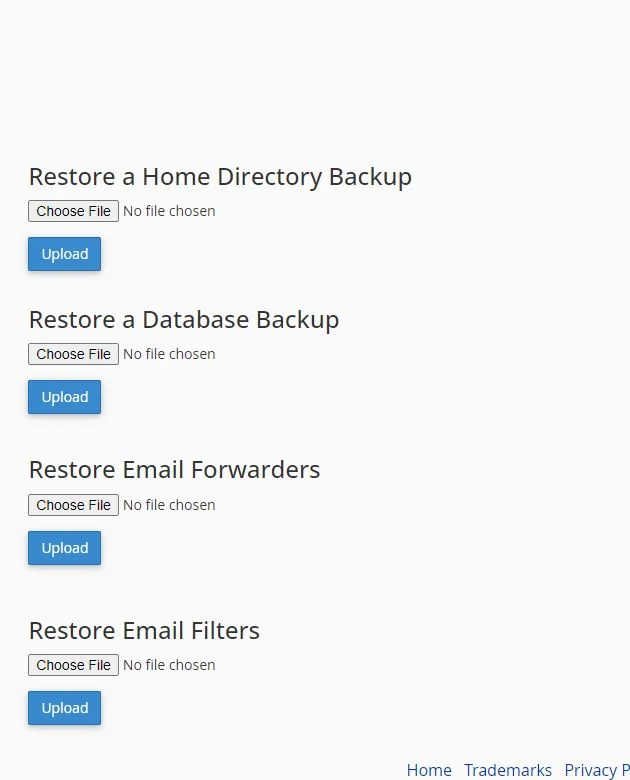 بعد از کلیک بر روی دکمه Backup