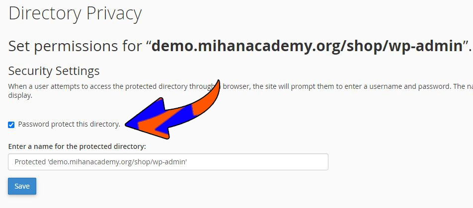 فعال کردن رمز عبور بر روی فایل wp-admin