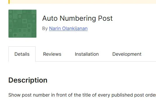 شماره گذاری خودکار مطالب سایت وردپرس با Auto Numbering Post