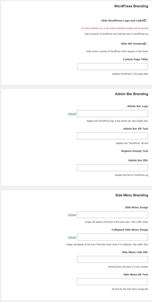 سفارشی سازی پنل مدیریت در وردپرس