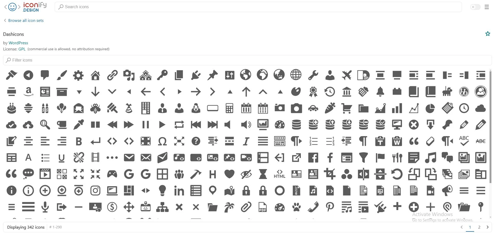 انتخاب آیکون سفارشی به پنل مدیریت وردپرس