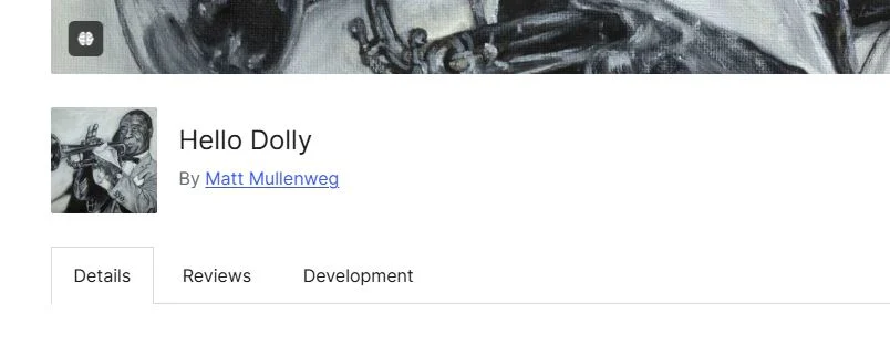 افزونه Hello Dolly در وردپرس