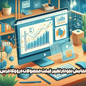 نمایش نمودار تغییر قیمت محصولات در ووکامرس