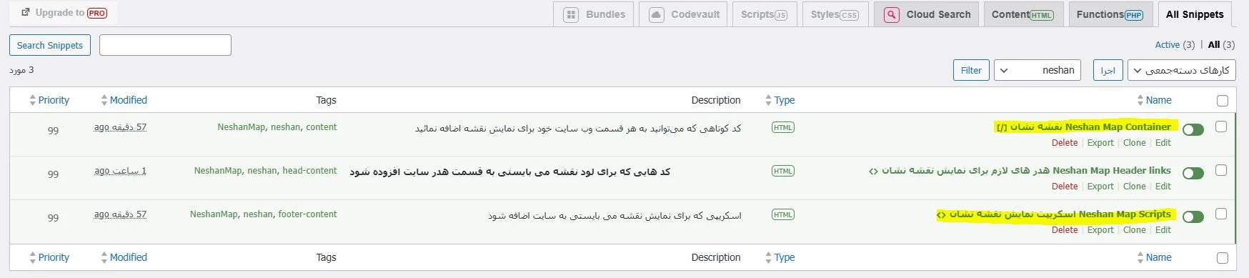 نمایش نقشه نشان در وردپرس