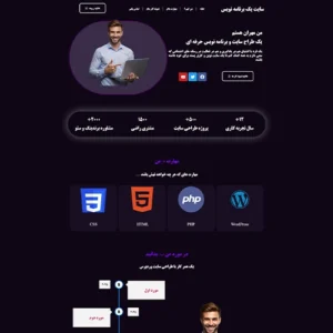 قالب وردپرس مناسب طراح های سایت(سایت شخصی)