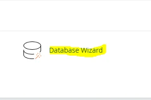 وارد Database Wizard شوید
