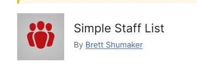 افزونه simple staff list