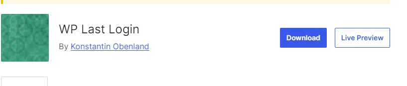 افزونه WP Last Login
