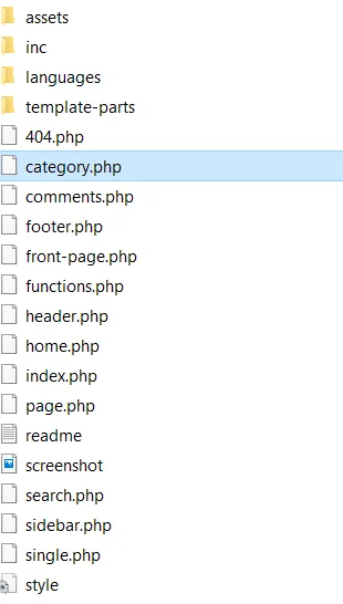 Category-php وردپرس
