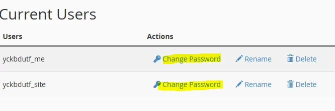Current Users در سی پنل