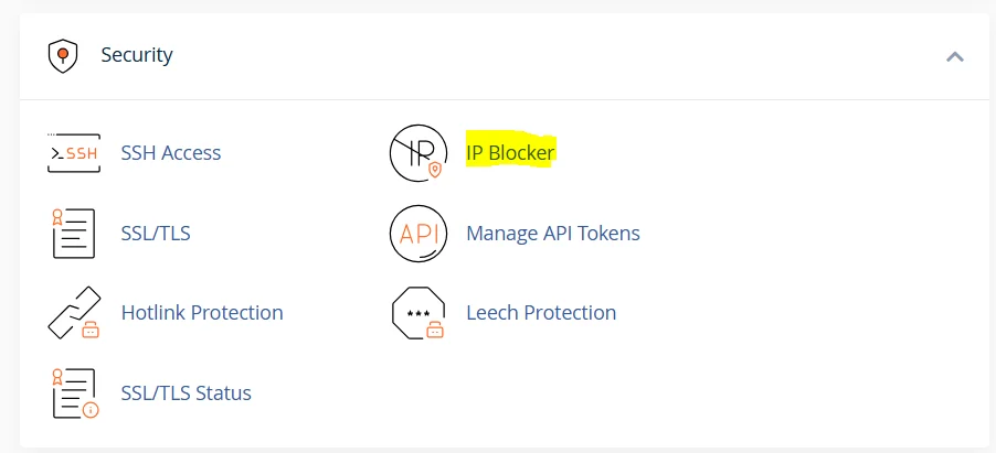 بلاک کردن آدرس IP با استفاده از هاست