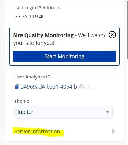 GENERAL INFORMATION در سی پنل