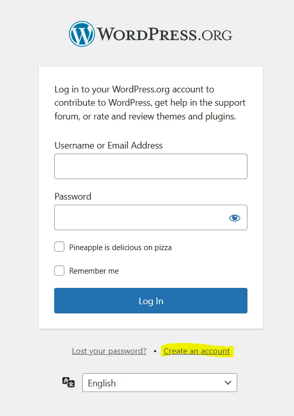 ثبت نام در مخزن وردپرس