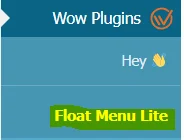 ساخت منو با افزونه Float Menu