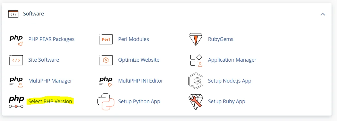 تغییر نسخه php هاست