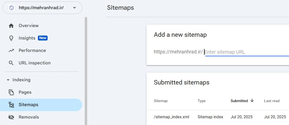 اضافه کردن نقشه سایت به گوگل سرچ کنسول