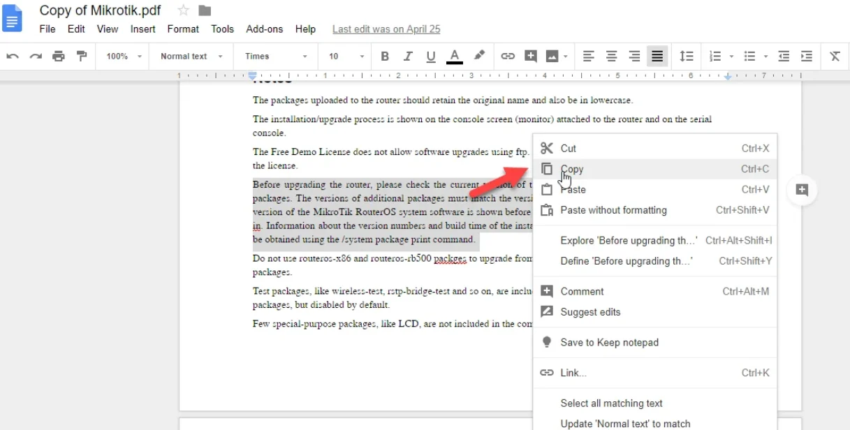 کپی فایل متن در سایت وردپرسی